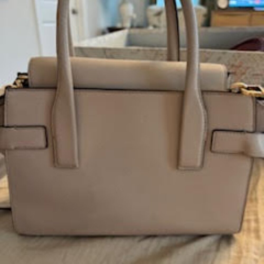 Michael Kors Carmen Medium Belted Leather Satchel - Picture 5 of 5